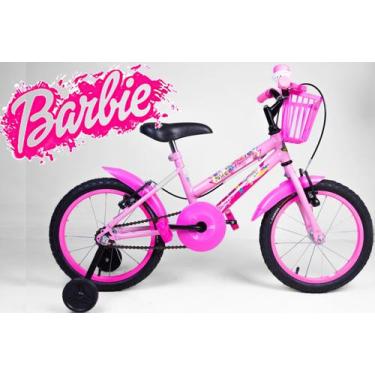 Imagem de Bicicleta Infantil Feminina Aro 16 - Rosa - Personagem - Olk Bike