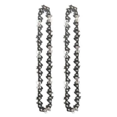 Imagem de 1/2/4pcs 8 Polegadas Mini Corrente de Motosserra 1/4quot; Lâmina de passo 0,043" Guia de corrente de calibre, corte de madeira, 48 links de acionamento, motosserra de substituição, 2 peças