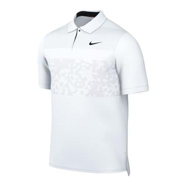 Imagem de Nike Camisa polo masculina de golfe Dri-Fit ADV Tiger Woods, Branco/Preto, G