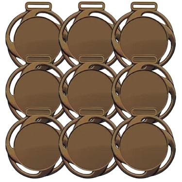 Imagem de Kit com 20 Medalhas Rema Premiação Linha Ref. 273 80mm Cor Bronze-Unissex