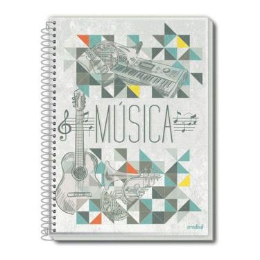 Imagem de Caderno Espiral De Música Cd 96 Folhas Credeal