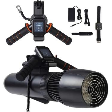 Imagem de Scooters subaquáticos, conjunto de propulsores subaquáticos sem escova de 130 minutos, scooter elétrico subaquático de 10 km/h, scooter de mergulho para caiaques/barcos infláveis/pranchas de