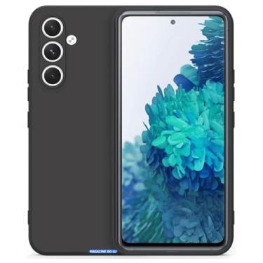 Imagem de Capa Capinha Case Compatível Samsung Galaxy S20FE Silicone Aveludada Com Proteção De Câmera (PRETO)