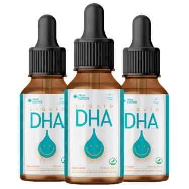 Imagem de Kit 3x DHA Liquid - True Source - Multivitaminico Dha Liquido 30ml - Sabor Laranja