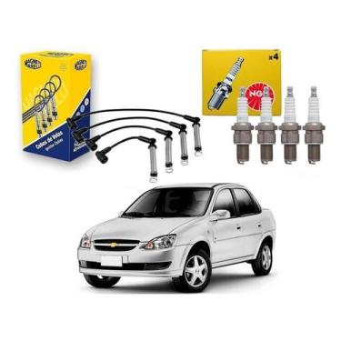 Imagem de Kit Vela Cabo Ngk Corsa Classic 1.0 2011 A 2019 - Marelli
