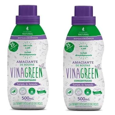 Imagem de Kit 2 Amaciante de Roupas Lavanda Concentrado 500ml Cada - Vinagreen
