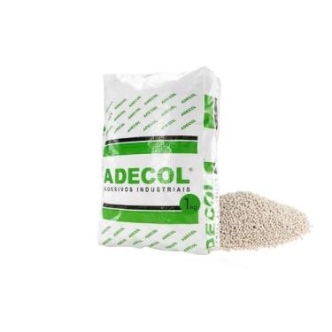 Imagem de Cola Esfera Branca Para Coladeira Hot Melt 1kg Adecol, Branco