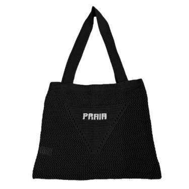 Imagem de Bolsa Crochê Feminina Tricot Saida de Praia Tendência Verão - GIP, Pre