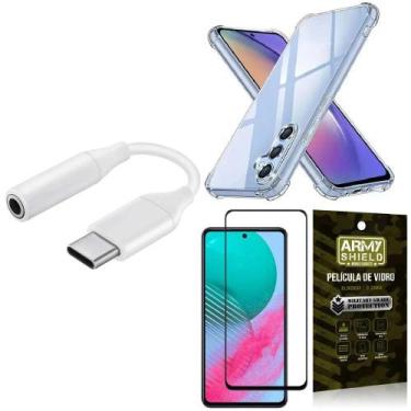 Imagem de Capinha Samsung M54 + adaptador Tipo C para Fone P2 + Película 3D - Ar