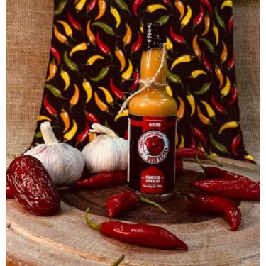 Imagem de MOLHO DE PIMENTA COM ALHO 180g. Rosa Baiana Pimenta Artesanal Gourmet