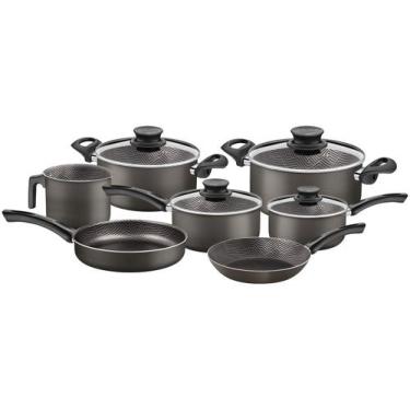 Imagem de Jogo de Panelas Tramontina Antiaderente de Alumíno - Grafite 7 Peças T