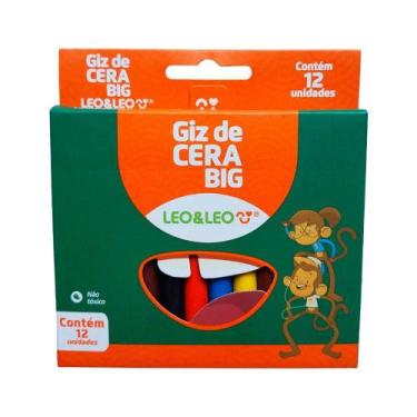 Imagem de Giz de Cera Big Leo&Leo 12 unid - LEO&LEO - Leo e Leo