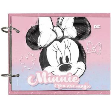 Imagem de Caderno Argolado Mini Ficheiro Horizontal Minnie 80 Folhas Decoradas D
