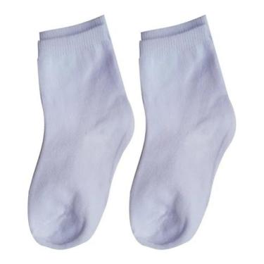 Imagem de Kit Com 36 Pares De Meias Infantil Cano Médio Alto Branca-MBL - HR, Br