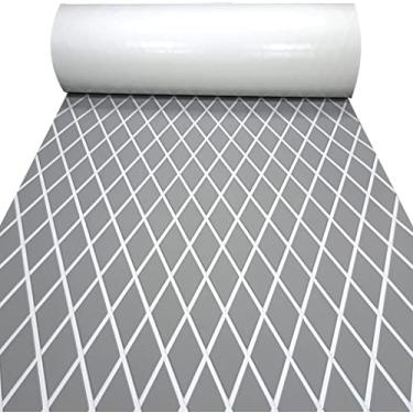 Imagem de LSS laidi Piso de barco, Decking de espuma eva, piso autoadesivo marinho antiderrapante para lancha, pesca, barco, trailer, iate, caiaque, piscina, 294,5 cm/294,5 cm/159 cm/x 94,5 pol