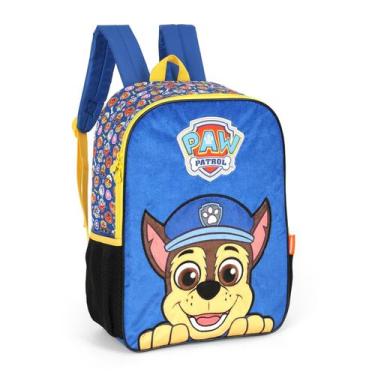 Imagem de Mochila de Costas escolar Infantil Patrulha Canina 16" Luxcel, Chase