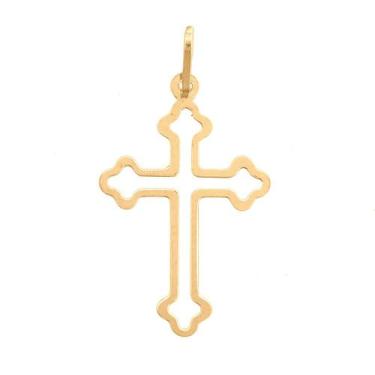 Imagem de Pingente Crucifixo Cruz De Ouro 18k 750 - DR Joias