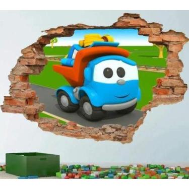 Imagem de Adesivo De Parede Leo Caminhão - Lojinha Da Luc Adesivos