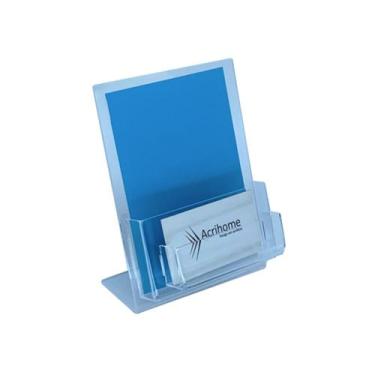 Imagem de Porta folder A6 com porta cartão - Acrihome Acrílicos