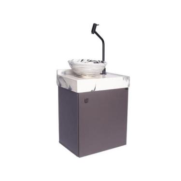 Imagem de Gabinete Banheiro 1 Porta Grafite Trama - Du'Arte Marcenaria, Sobrepos