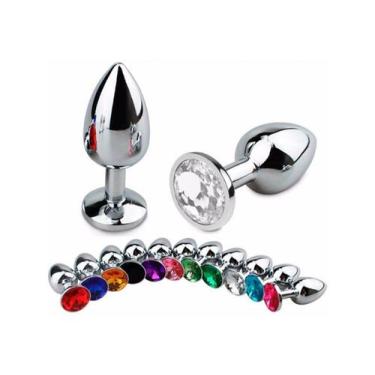 Imagem de Plug de metal anal transparente p - Vibra Toy