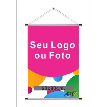 Imagem de Banner 60x90, 4x0 - Acabamento em bastão - Art7