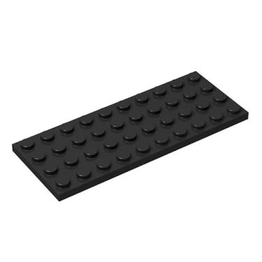 Imagem de Classic Black Plates Bulk, Black Plate 4x10, Building Plates Flat 10 Piece, Compatible with Lego Parts and Pieces: 4x10 Black Plates(Color: Black)