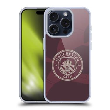 Imagem de Head Case Designs Capa de gel macia oficialmente licenciada pelo Manchester City Man City FC Third 2024/25, compatível com Apple iPhone 15 Pro