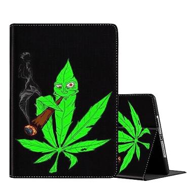 Imagem de Capa para iPad 10.2 9ª/8ª/7ª geração (modelo 2021/2020/2019) 10,2 polegadas, capa para iPad Air 3/Pro de 10,5 polegadas, suporte inteligente multi-ângulo, hibernar/despertar automático, maconha
