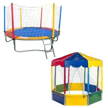 Imagem de Cama Elástica Pula Pula 2,30m Piscina De Bolinhas 2,00m Oitavada Premi