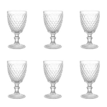 Imagem de Conjunto De Taças De Vidro Para água 6 Peças 325 Ml Bico De Abacaxi Transparente Lyor