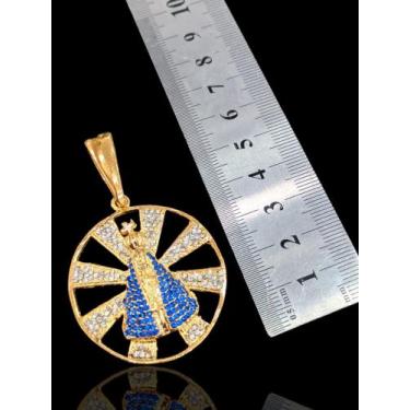 Imagem de Pingente Aparecida Banhado A Ouro 18k - Baronesaimports18k 