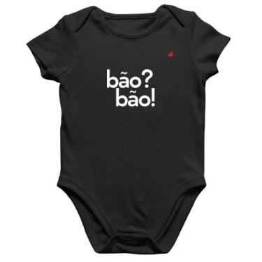 Imagem de Body Bebê Algodão Bão Bão! - Foca na Moda, Preto, GG