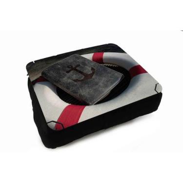 Imagem de Almofada Bandeja para Notebook Laptop Náutico Oceania Praia Mar - Delu