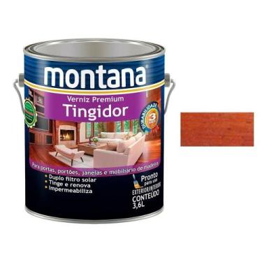 Imagem de Verniz Tingidor Duplo Filtro Solar Montana 3,6 Lt Em Cores, Mogno