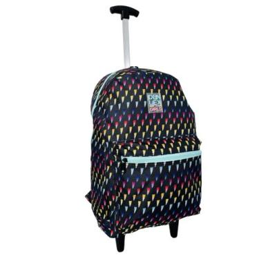 Imagem de Mochila De Rodinhas Escolar Feminina 30 Litros Resistente - Bezzter