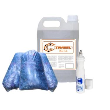 Imagem de Limpa Ferramentas (Clean Tools) 5 Litros, Estopa Azul 2Kg & Marcador I