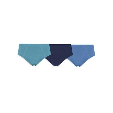Imagem de Kit com 3 cuecas slip selene 11950-001 infantil, Verde, P