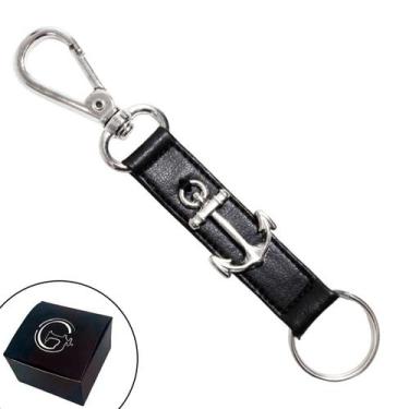 Imagem de Chaveiro SLIM Tradicional Pingentes Personalizado Âncora Níquel Fecho 