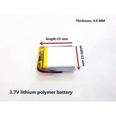 Imagem de Bateria 3,7v 90mah 4mm X 12mm X 15mm 1 Unidade - - KMIG