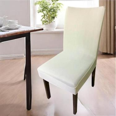 Imagem de Kit 4 Capa Para Cadeiras Jantar Malha Com Elástico  - MC Decorações, C