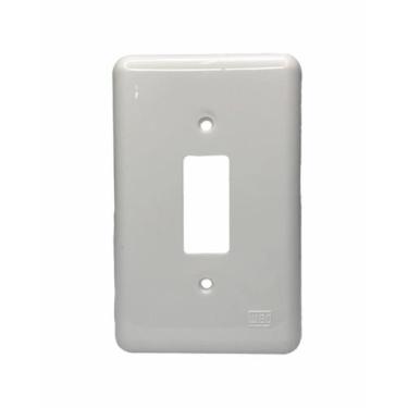 Imagem de PLACA 4X2 p/ 1 INTERRUPTOR TRADICIONAL KLIN BRANCO WEG