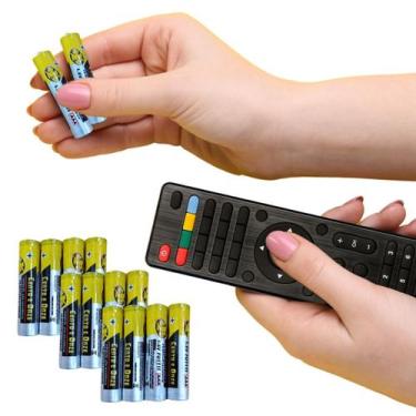 Imagem de Pilhas AA Comum Kit C/ 60 Unidades Cilíndricas Para Controle Relógio M