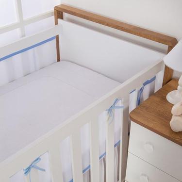 Imagem de Tela Protetora Laterais Berço Com Tiras Autocolantes Nas Pontas - MB, 