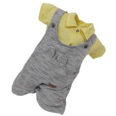 Imagem de Conjunto Luxo Jardineira + Body Bebê Menino Katita Ref 2497, P ( 3 - 6