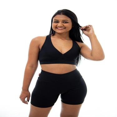 Imagem de Conjunto Legging Feminino Ginástica Academia Fitness Top + Bermuda-Feminino