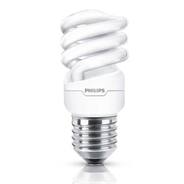 Imagem de Lâmpada Eletrônica Espiral 8W 127V Luz Amarela - Philips
