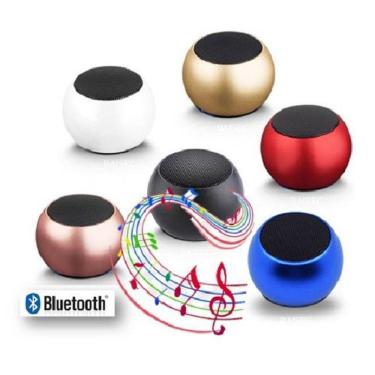 Imagem de Mini Caixa De Som Metal Bluetooth Academia Festa Treino Aula