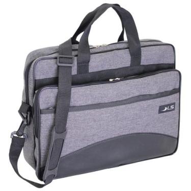 Imagem de Pasta LS Bolsas para Notebook 15.6" Cinza Mescla e Preto - PN5549