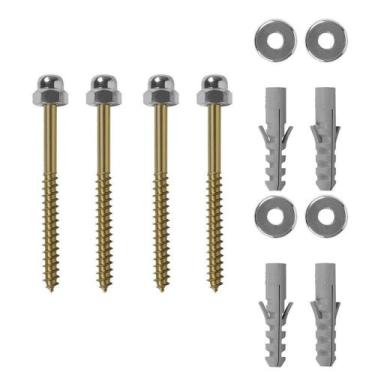 Imagem de Kit com 04 Parafusos Para Vaso Bognar Latonado - Rama